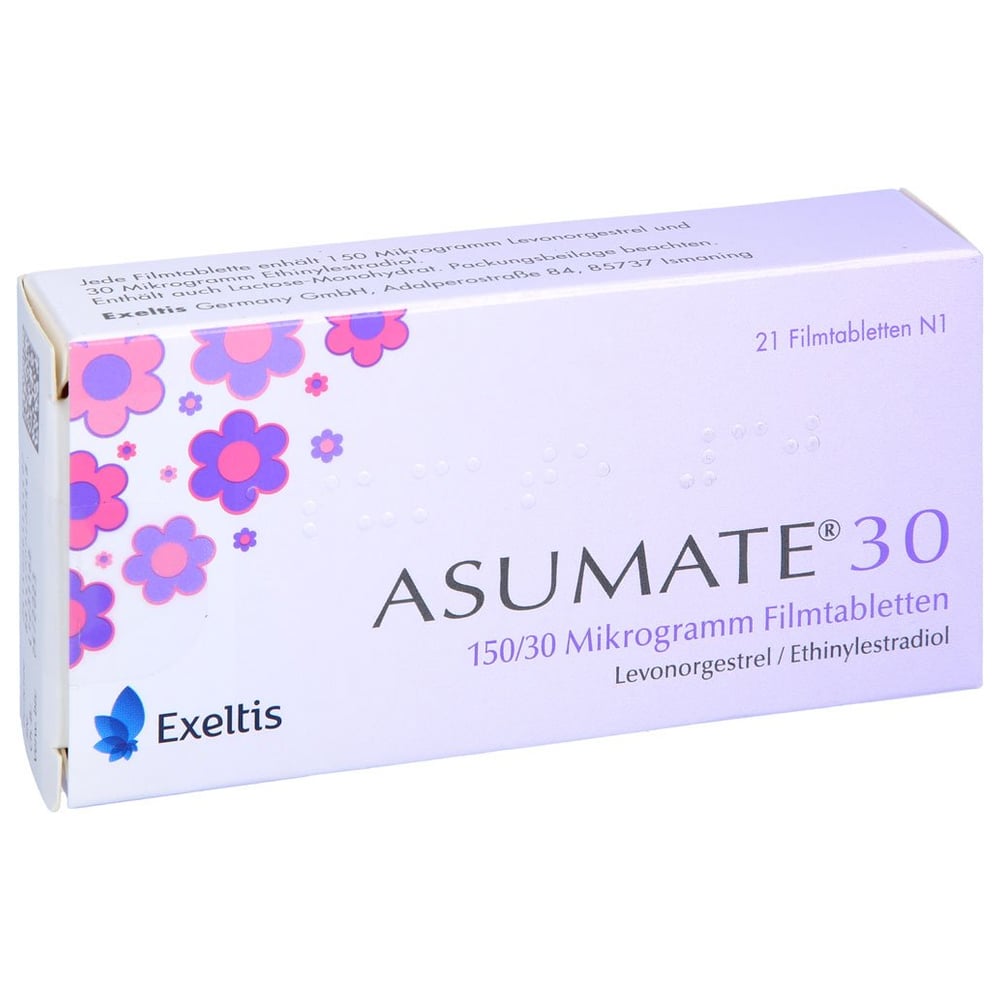 Asumate 30 0,15 mg/0,03 mg Filmtabletten