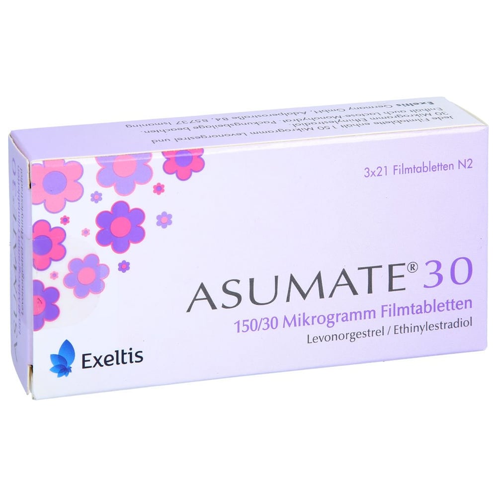 Asumate 30 0,15 mg/0,03 mg Filmtabletten