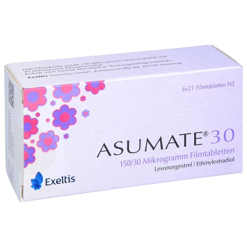 Asumate 30 0,15 mg/0,03 mg Filmtabletten