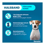 Seresto 1,25 g + 0,56 g Halsband für Hunde bis 8 kg Produktbild 3