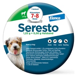Seresto 1,25 g + 0,56 g Halsband für Hunde bis 8 kg