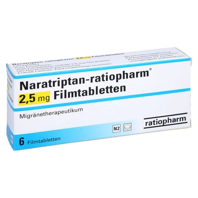 Naratriptan-ratiopharm 2,5 mg