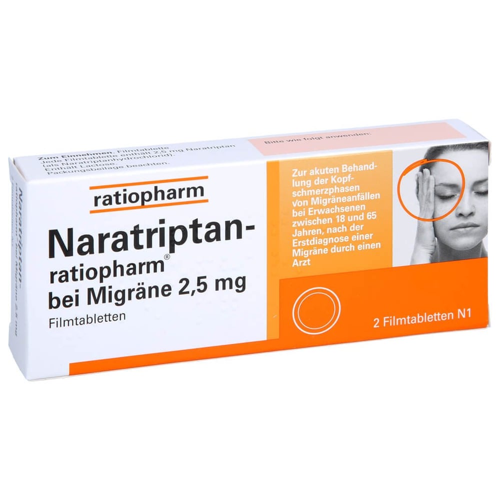 Naratriptan-ratiopharm bei Migräne 2,5 mg