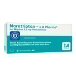 Naratriptan-1A Pharma bei Migräne 2,5 mg