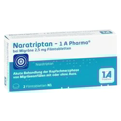Naratriptan-1A Pharma bei Migräne 2,5 mg