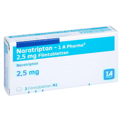 Naratriptan - 1 A Pharma 2.5 mg Filmtabletten