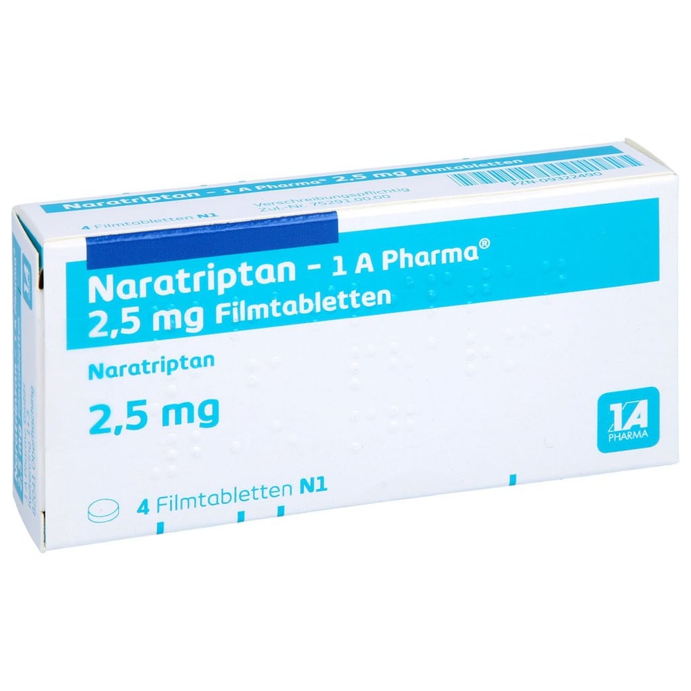 Naratriptan - 1 A Pharma 2.5 mg Filmtabletten