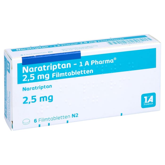 Naratriptan-1A Pharma 2,5mg