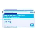 Naratriptan-1A Pharma 2,5 mg