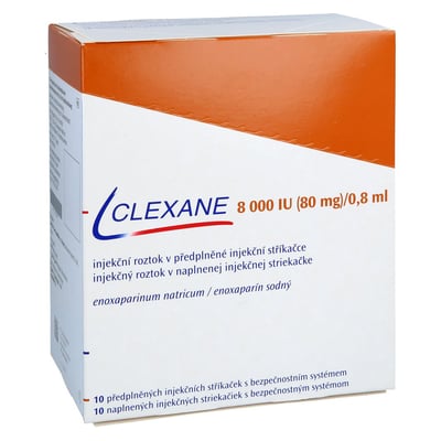 Clexane 8000 I.E. (80 mg)/0,8 ml Injektionslösung