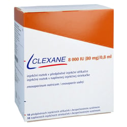 Clexane 8000 I.E. (80 mg)/0,8 ml Injektionslösung mit Sicherheitssystem