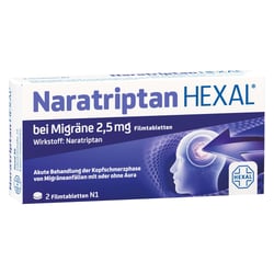 Naratriptan HEXAL bei Migräne 2,5 mg
