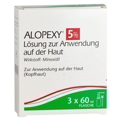 Alopexy 5% Loesung zur Anwendung auf der Haut