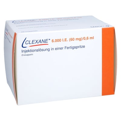 Clexane 6000 I.E. (60 mg)/0,6 ml Injektionslösung