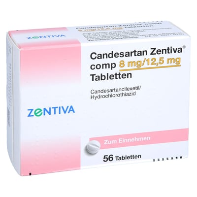 Candesartan Zentiva comp 8 mg/12,5 mg