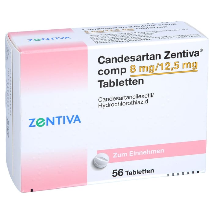 Candesartan Zentiva comp 8mg/12,5mg