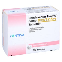 Candesartan Zentiva comp 8 mg/12,5 mg