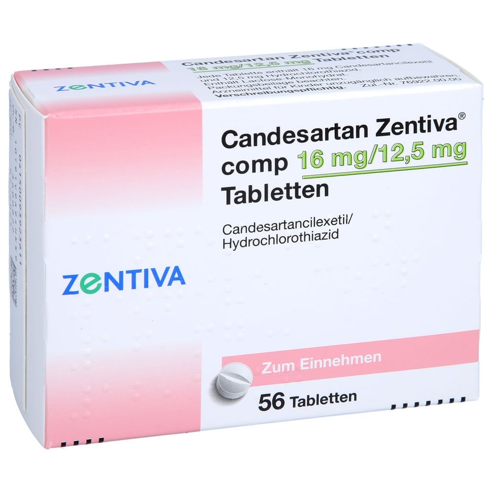 Candesartan Zentiva comp 16 mg/12,5 mg