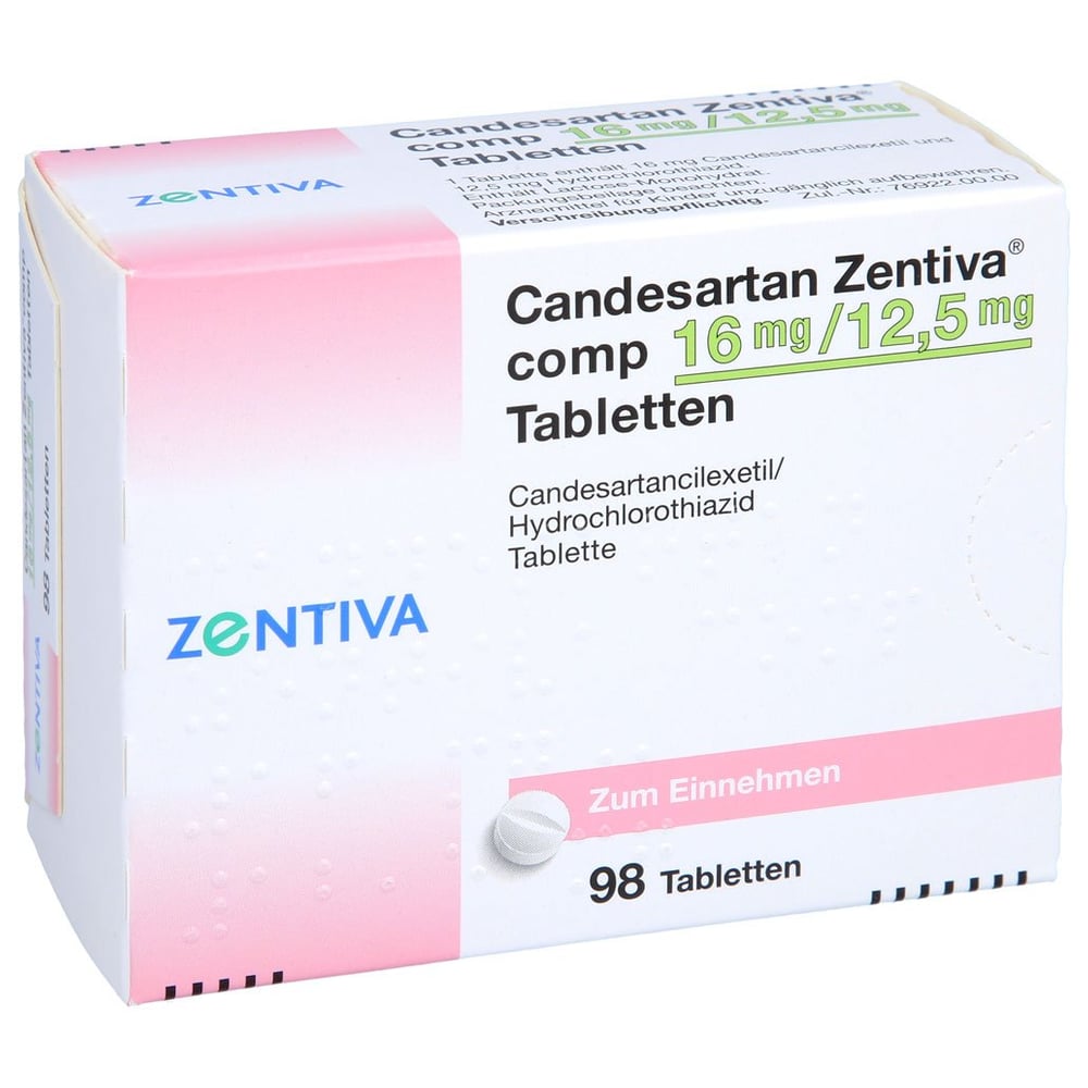 Candesartan Zentiva comp 16 mg/12,5 mg