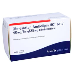Olmesartan Amlodipin HCT beta 40 mg/5 mg/25 mg