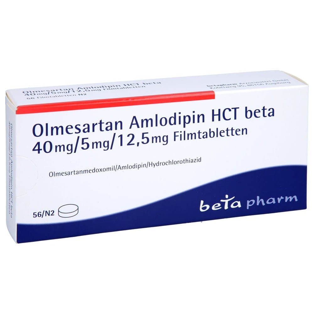 OLMESARTAN Amlodipin HCT beta 40mg/5mg/12,5mg FTA