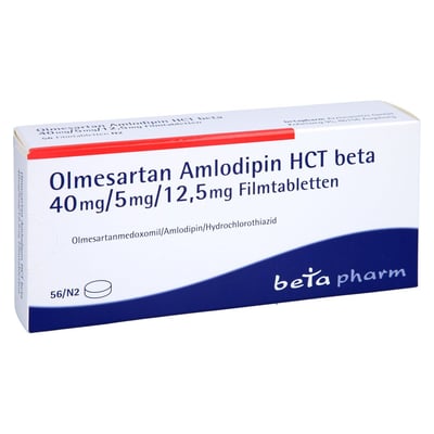 OLMESARTAN Amlodipin HCT beta 40mg/5mg/12,5mg FTA