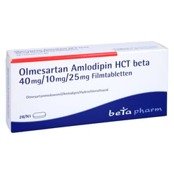 Olmesartan Amlodipin HCT beta 40 mg/10 mg/25 mg