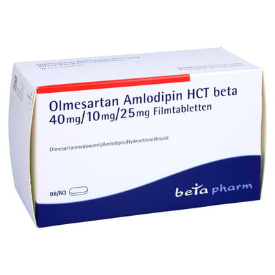 Olmesartan Amlodipin HCT beta 40 mg/10 mg/25 mg