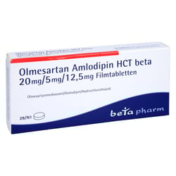 Olmesartan Amlodipin HCT beta 20 mg/5 mg/12,5 mg