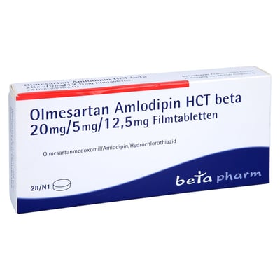 Olmesartan Amlodipin HCT beta 20 mg/5 mg/12,5 mg