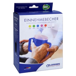 Einnehmebecher m.2 Griffen+2 Deckel 4+12 mm rot