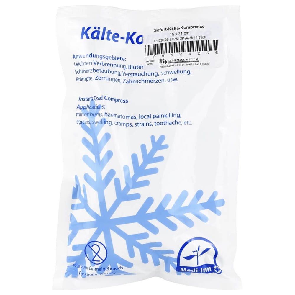 SOFORT-Kälte Kompresse 15x21 cm