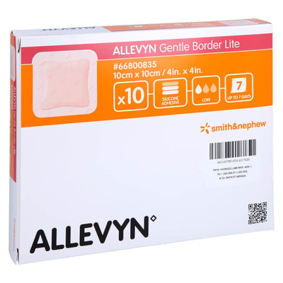 Allevyn Gentle Border Lite 10x10 cm Smith & Nephew Produktbild 1