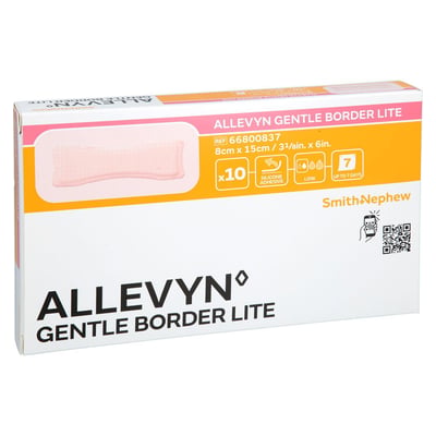 Allevyn Gentle Border Lite 8x15 cm Produktbild 1