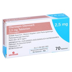 Olanzapin Glenmark 2,5 mg