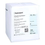 Vlieskompressen 10x10 cm 4-lagig 40 g unsteril