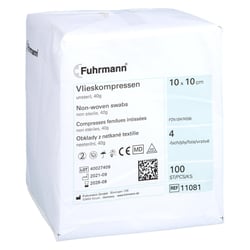 Vlieskompressen 10x10 cm 4-lagig 40 g unsteril