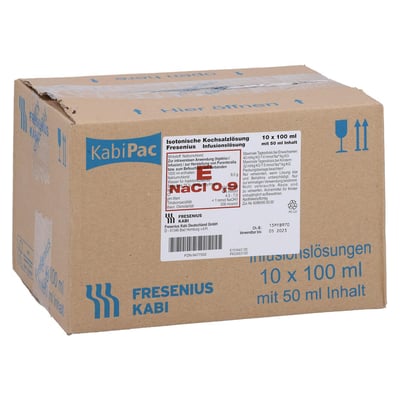 Isotone Kochsalzlösung 0.9% 100ml halbgefüllt