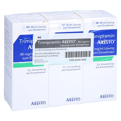 Trimipramin Aristo 40 mg/ml Lösung zum Einnehmen