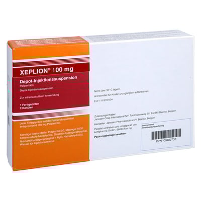 Xeplion 100mg Depot-Injektionssuspension