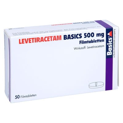 Levetiracetam Basics 500 mg Produktbild 1