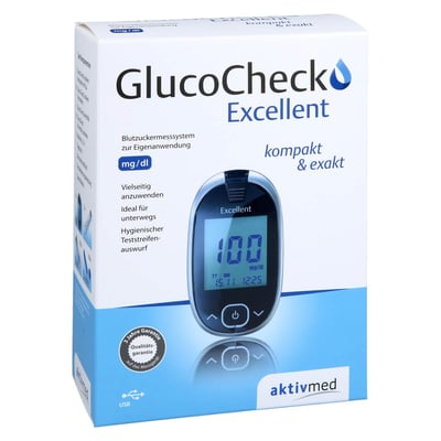 Glucocheck Excellent Blutzuckermessger. Set mg/dl Produktbild 1