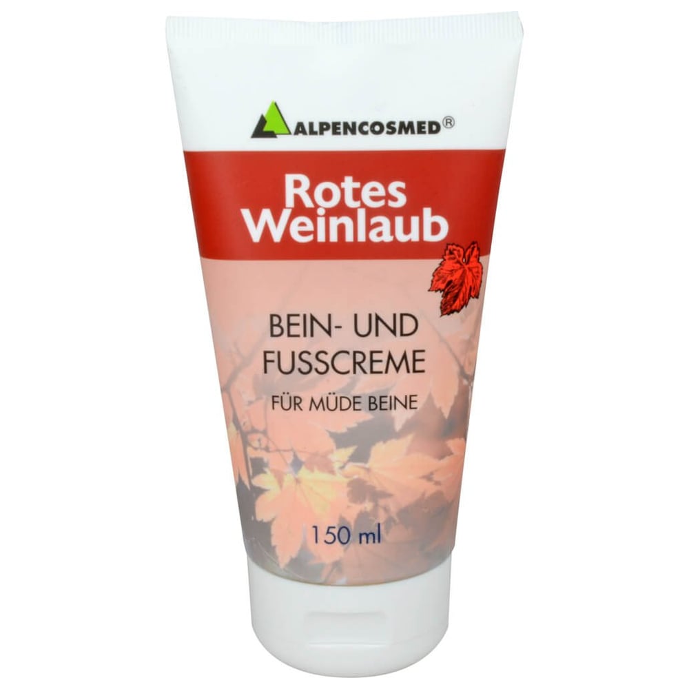 Alpencosmed Rotes Weinlaub Bein- und Fußcreme