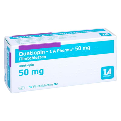 Quetiapin-1A Pharma 50 mg Produktbild 1