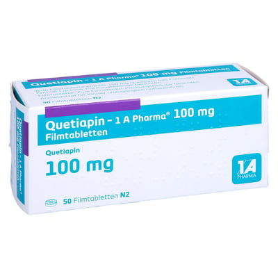 Quetiapin-1A Pharma 100 mg Produktbild 1