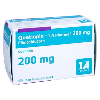 Quetiapin-1A Pharma 200 mg