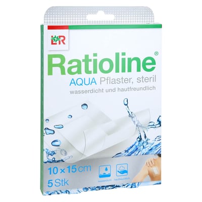 Ratioline aqua Duschpflaster Plus steril 10x15 cm