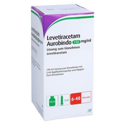 Levetiracetam Aurobindo 100 mg/ml 3 ml Dosierspritze