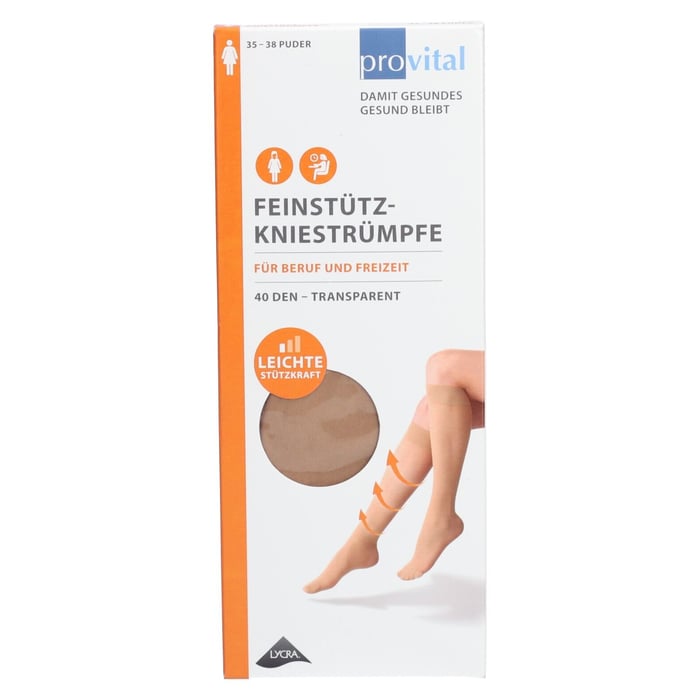Provital 40den Stützkniestrümpfe Gr.35-38 puder