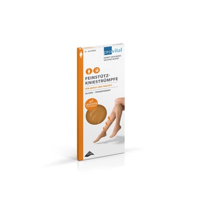 Provital 40den Stützkniestrümpfe Gr.39-42 puder Produktbild 1